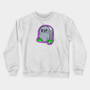 R.I.P. Rest in Peace cartoon tombstone Crewneck Sweatshirt